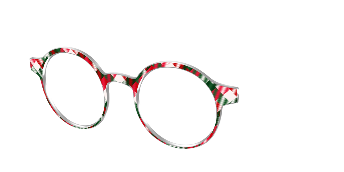 The Nice List Plaid - Angle Top Image - Pair Eyewear