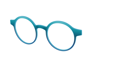 The Ocean Blue - Angle Top Thumbnail - Pair Eyewear