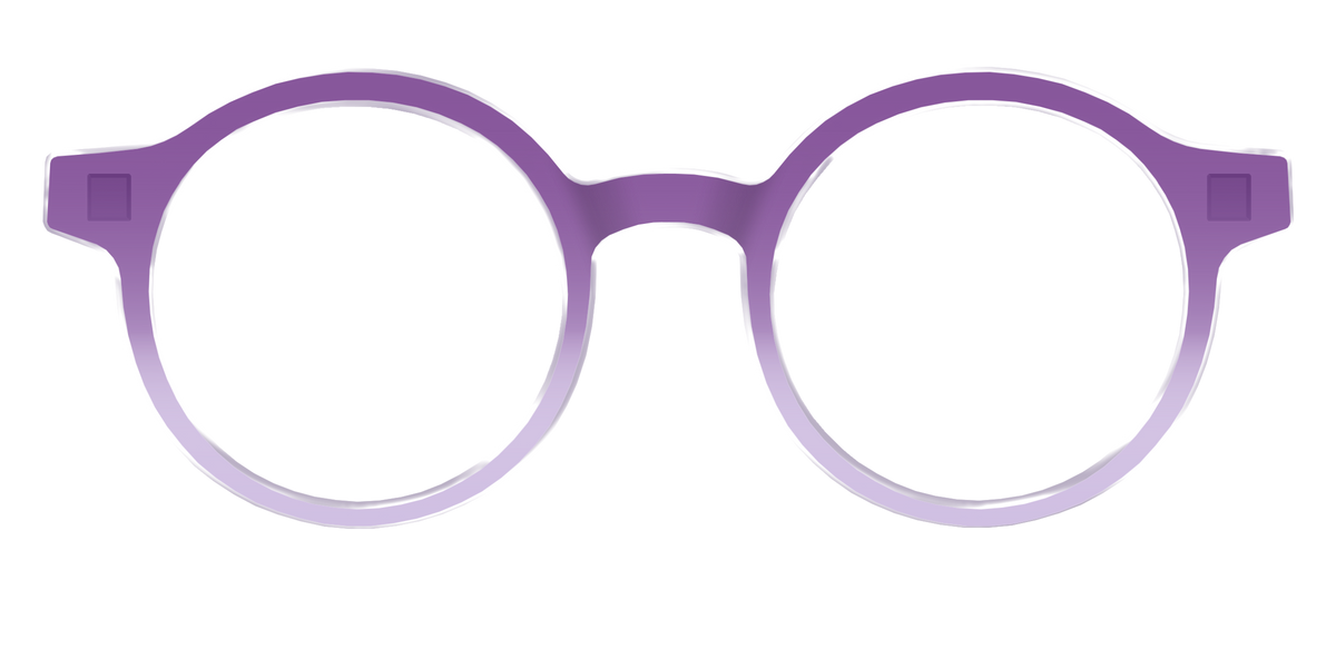 The Plum to Lilac Gradient Crystal - Front Top Image - Pair Eyewear