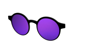 The Polarized Purple Reflective Sun Top - Angle Top Thumbnail - Pair Eyewear