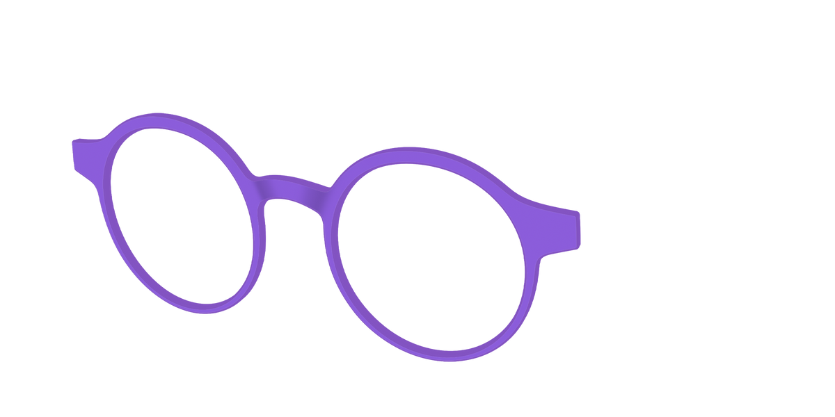 The Purple - Angle Top Image - Pair Eyewear