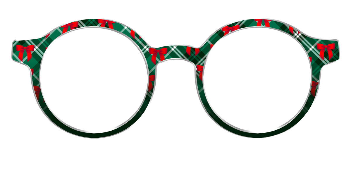 The Ribbon-Clad Plaid - Front Top Image - Pair Eyewear