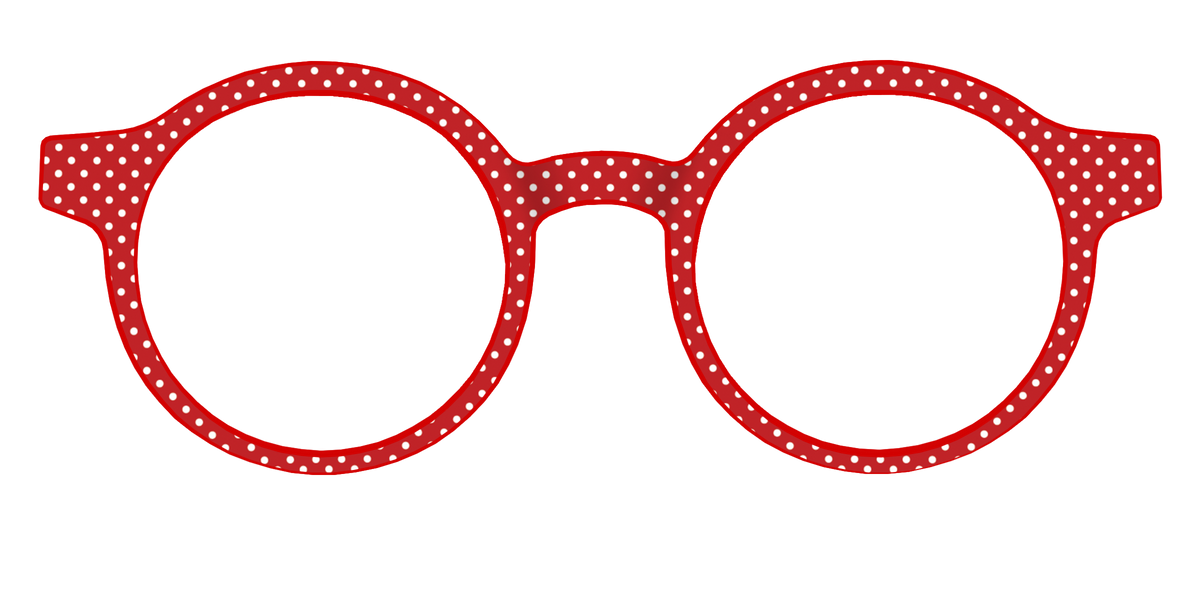 The Ruby Pin Dot - Front Top Image - Pair Eyewear