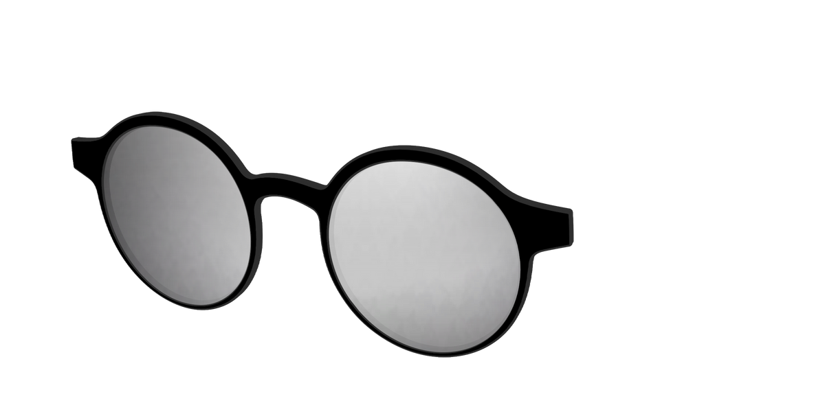 The Polarized Silver Reflective Sun Top - Angle Top Image - Pair Eyewear