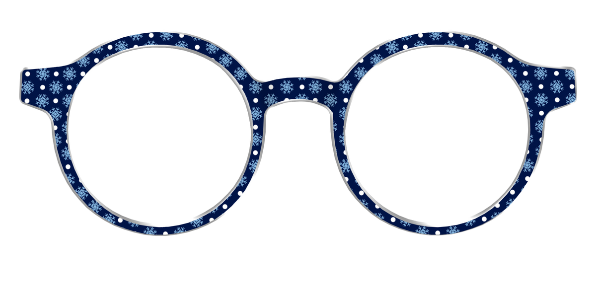 The Snowflake Polka Dot - Front Top Image - Pair Eyewear