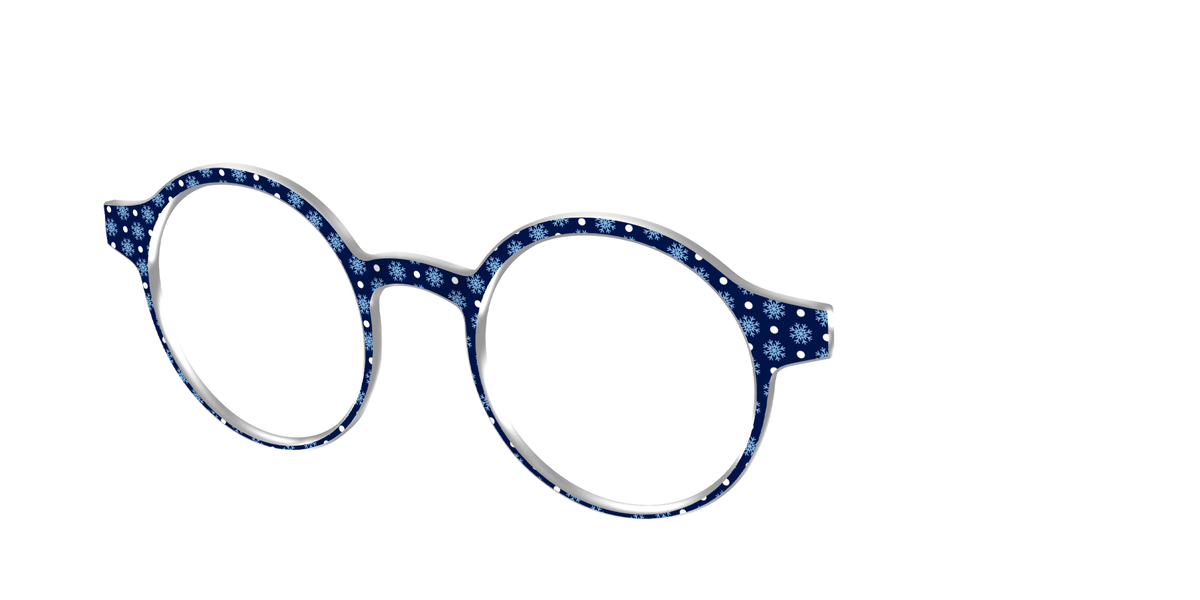 The Snowflake Polka Dot - Angle Top Image - Pair Eyewear