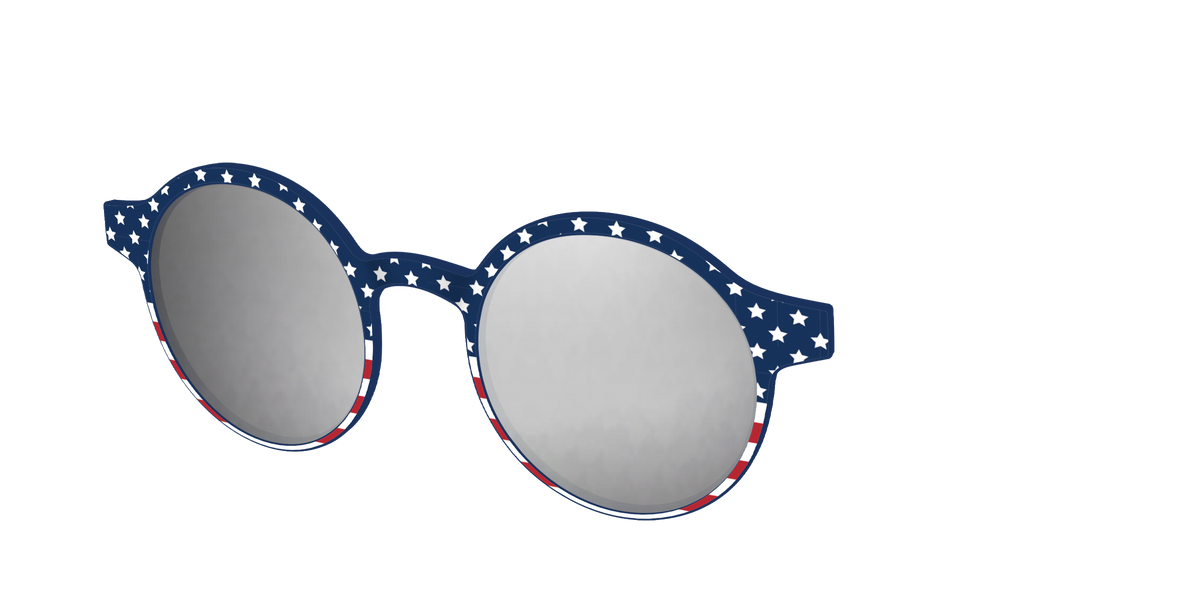 The Polarized Stars & Stripes Sun Top - Angle Top Image - Pair Eyewear