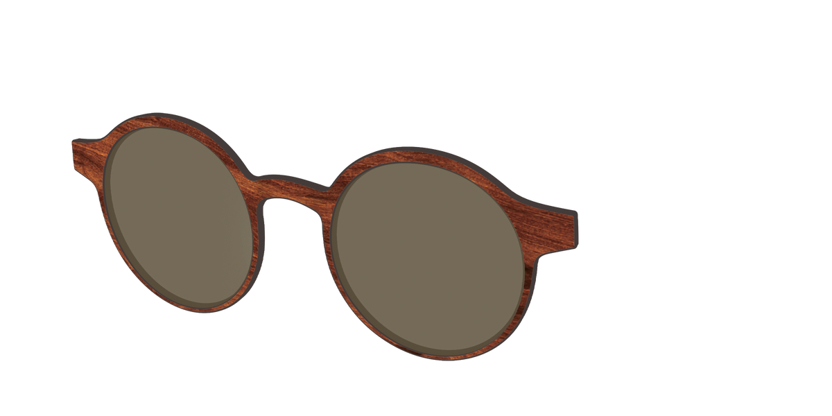 The Polarized Woodgrain Sun Top - Angle Top Image - Pair Eyewear