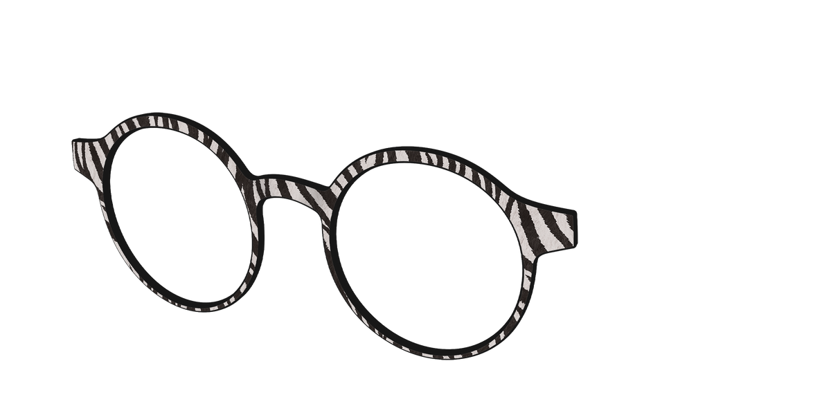 The Zebra Stripes - Angle Top Image - Pair Eyewear