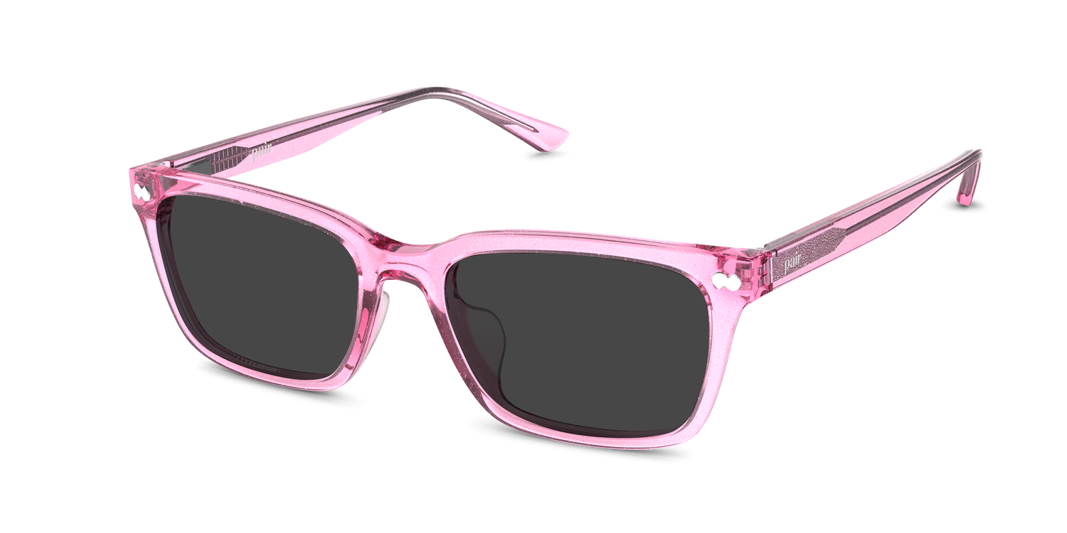 The Larkin - Pink Glitter Clear Sun - Carousel3 - Pair Eyewear