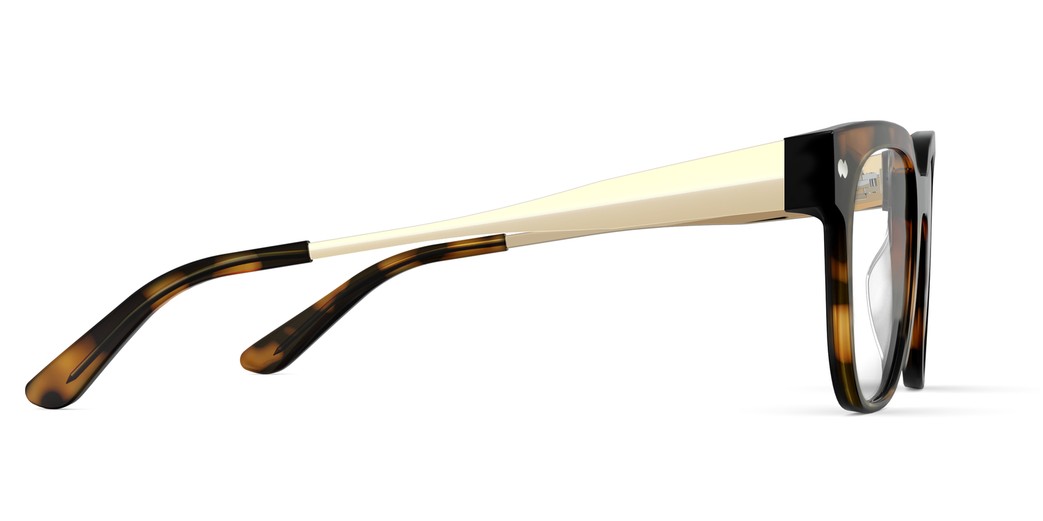 The Murphy - Mixed Material Black Gold Metal