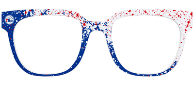 The 76ers Splatter - Front Top Thumbnail - Pair Eyewear