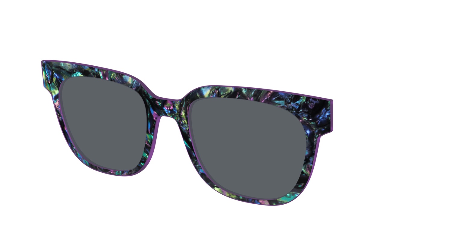 The Polarized Abalone Sun Top - Angle Top Image - Pair Eyewear