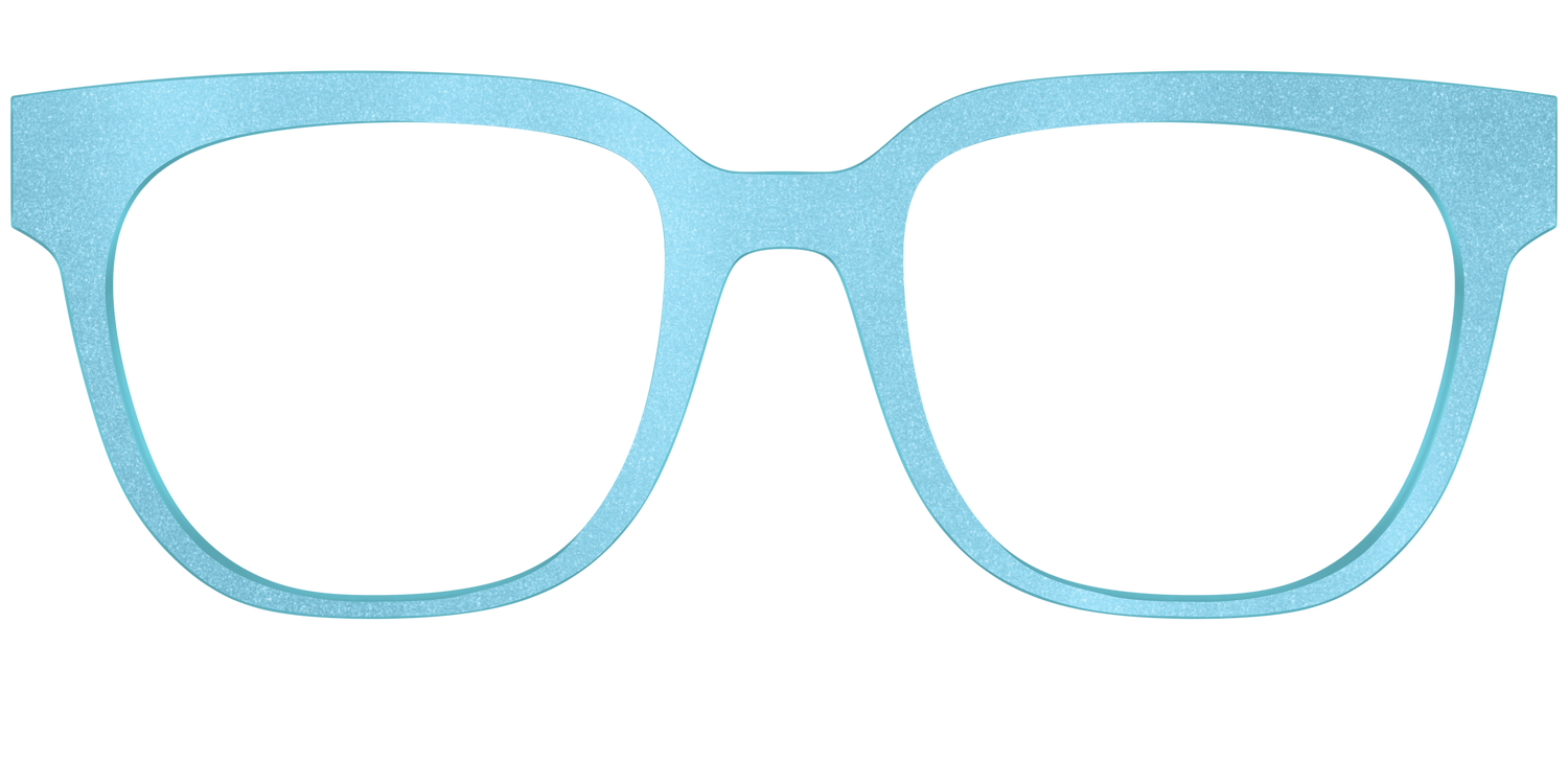 The Aqua Shimmer - Front Top Image - Pair Eyewear