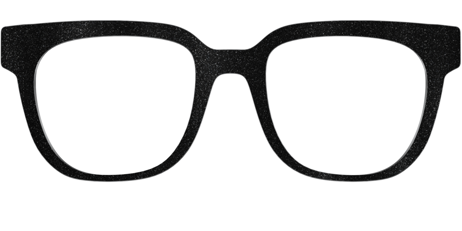 The Black Shimmer - Front Top Image - Pair Eyewear