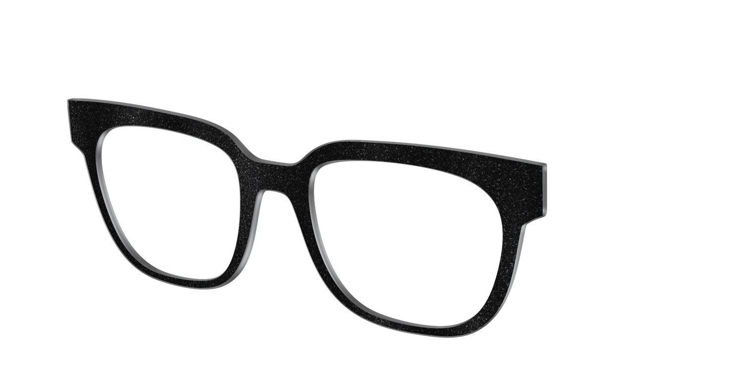 The Black Shimmer - Angle Top Image - Pair Eyewear