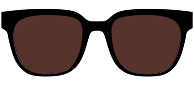 The Black with Brown Golf Lens - Front Top Thumbnail - Pair Eyewear