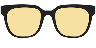 The Black With Citrine Yellow Lens - Front Top Thumbnail - Pair Eyewear