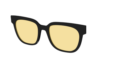 The Black With Citrine Yellow Lens - Angle Top Thumbnail - Pair Eyewear