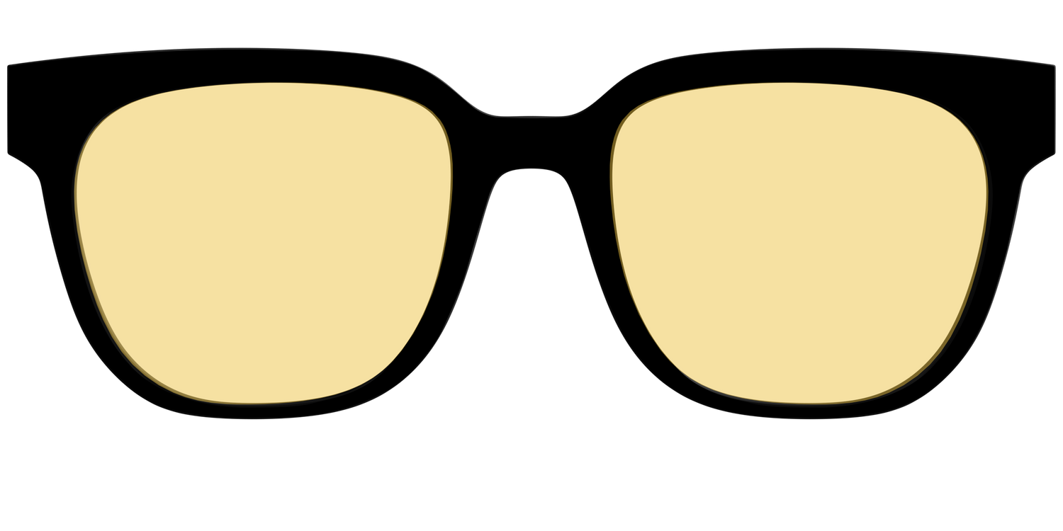 The Black with Driving Lens - Front Top Image - Pair Eyewear