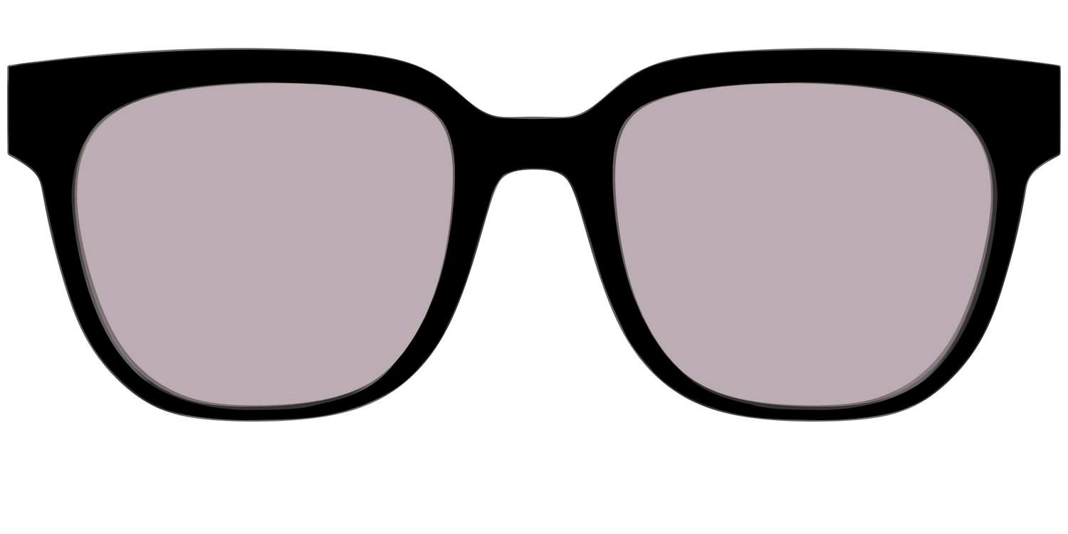The Black with Gray Gaming Lens - Front Top Image - Pair Eyewear