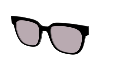 The Black with Gray Gaming Lens - Angle Top Thumbnail - Pair Eyewear