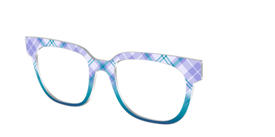 The Bluebell Plaid - Angle Top Thumbnail - Pair Eyewear