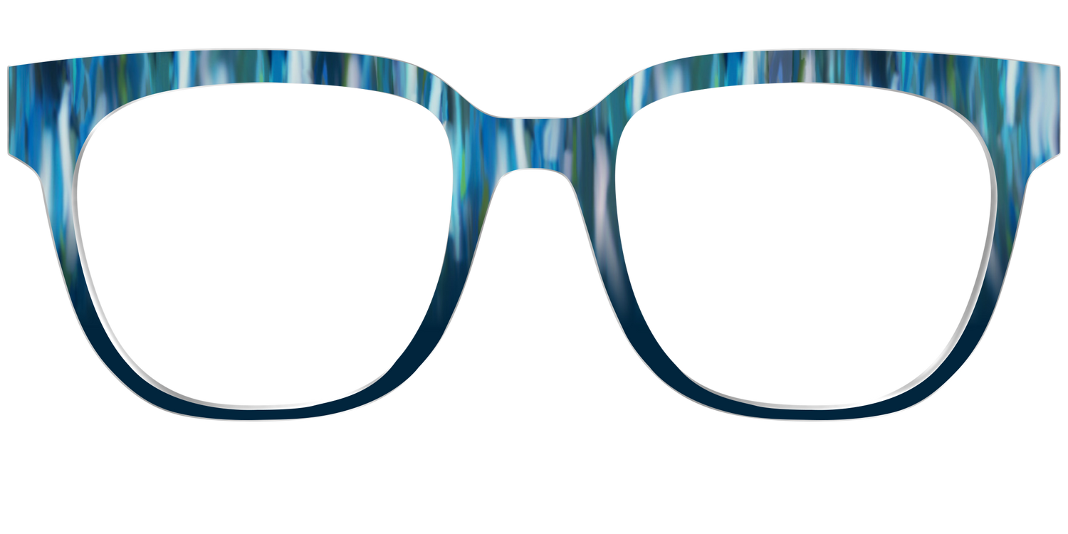 The Blueberry Brushstrokes - Front Top Image - Pair Eyewear