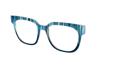 The Blueberry Brushstrokes - Angle Top Thumbnail - Pair Eyewear