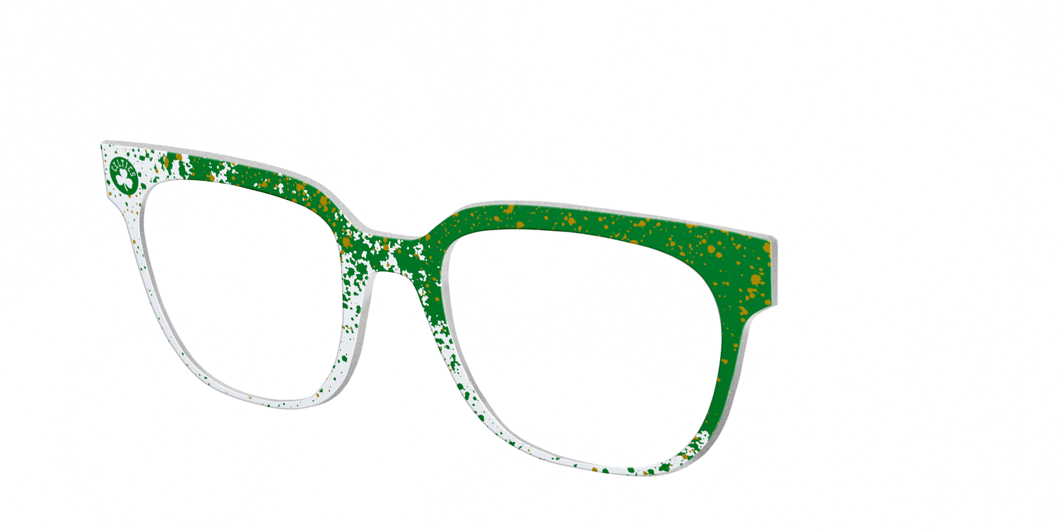 Celtics Splatter - Angle Top Image - Pair Eyewear