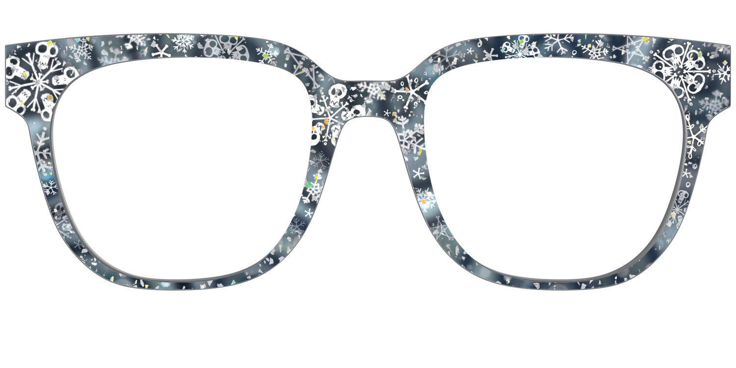 The Christmas Town Snow Globe with Holographic Glitter - Front Top Image - Pair Eyewear
