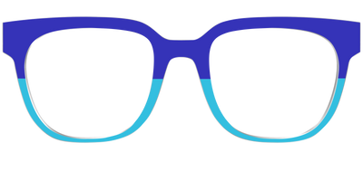 The Cobalt & Capri Split - Front Top Thumbnail - Pair Eyewear