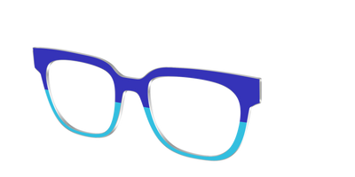 The Cobalt & Capri Split - Angle Top Thumbnail - Pair Eyewear