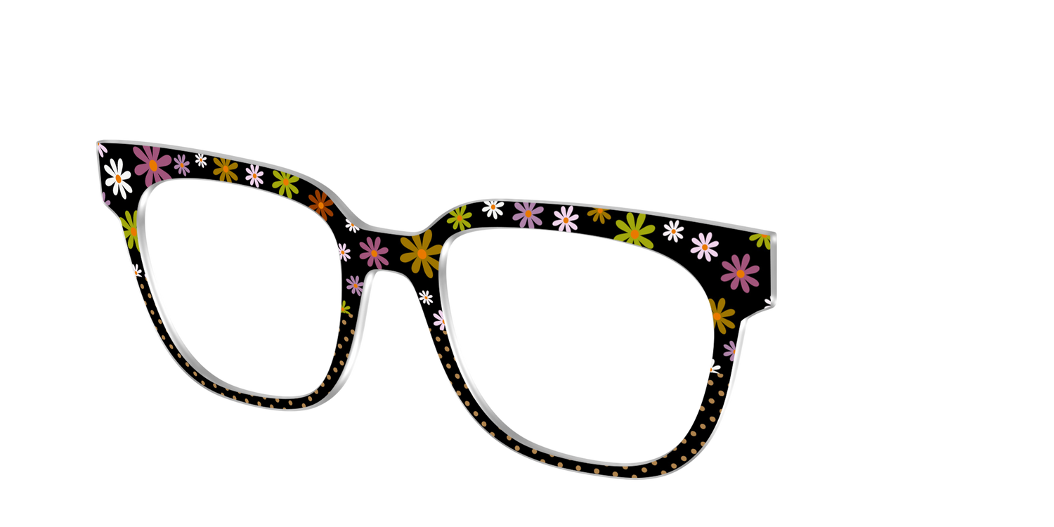 The Daisy Dot Split - Angle Top Image - Pair Eyewear