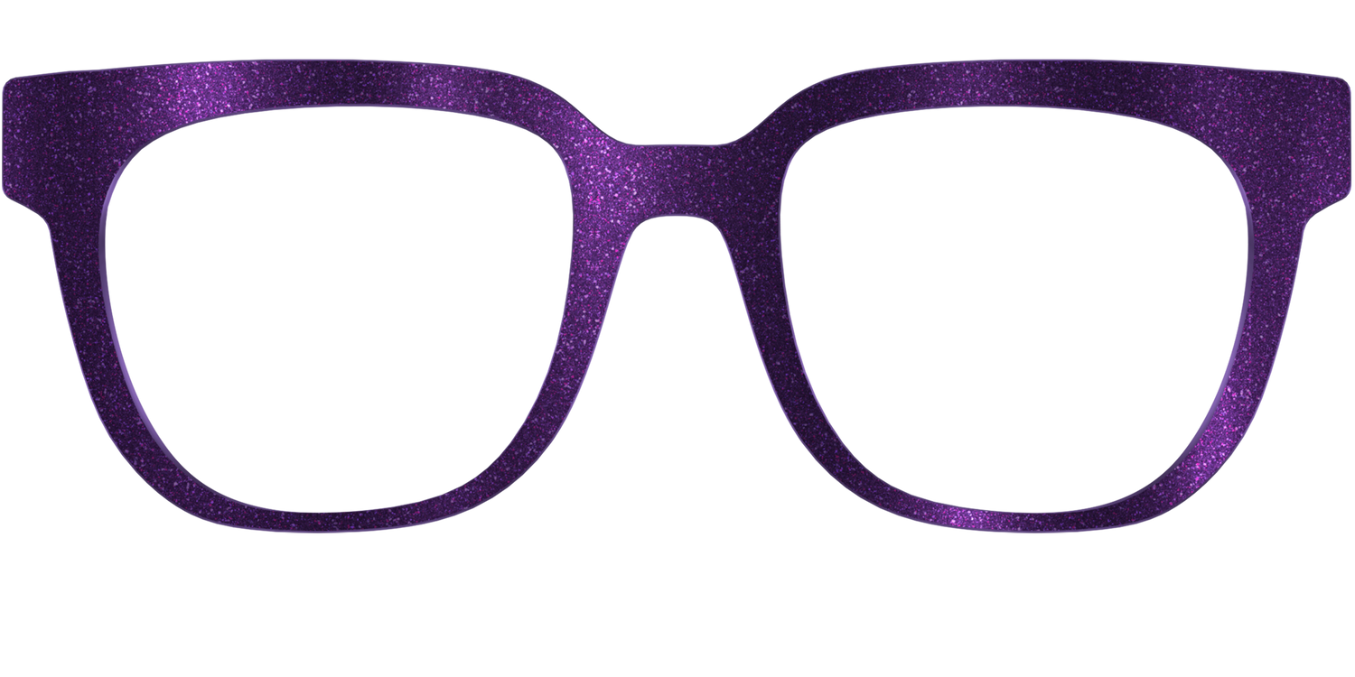 The Deep Purple Shimmer - Front Top Image - Pair Eyewear