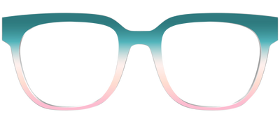 The Deep Sea to Pink Sand Gradient - Front Top Thumbnail - Pair Eyewear