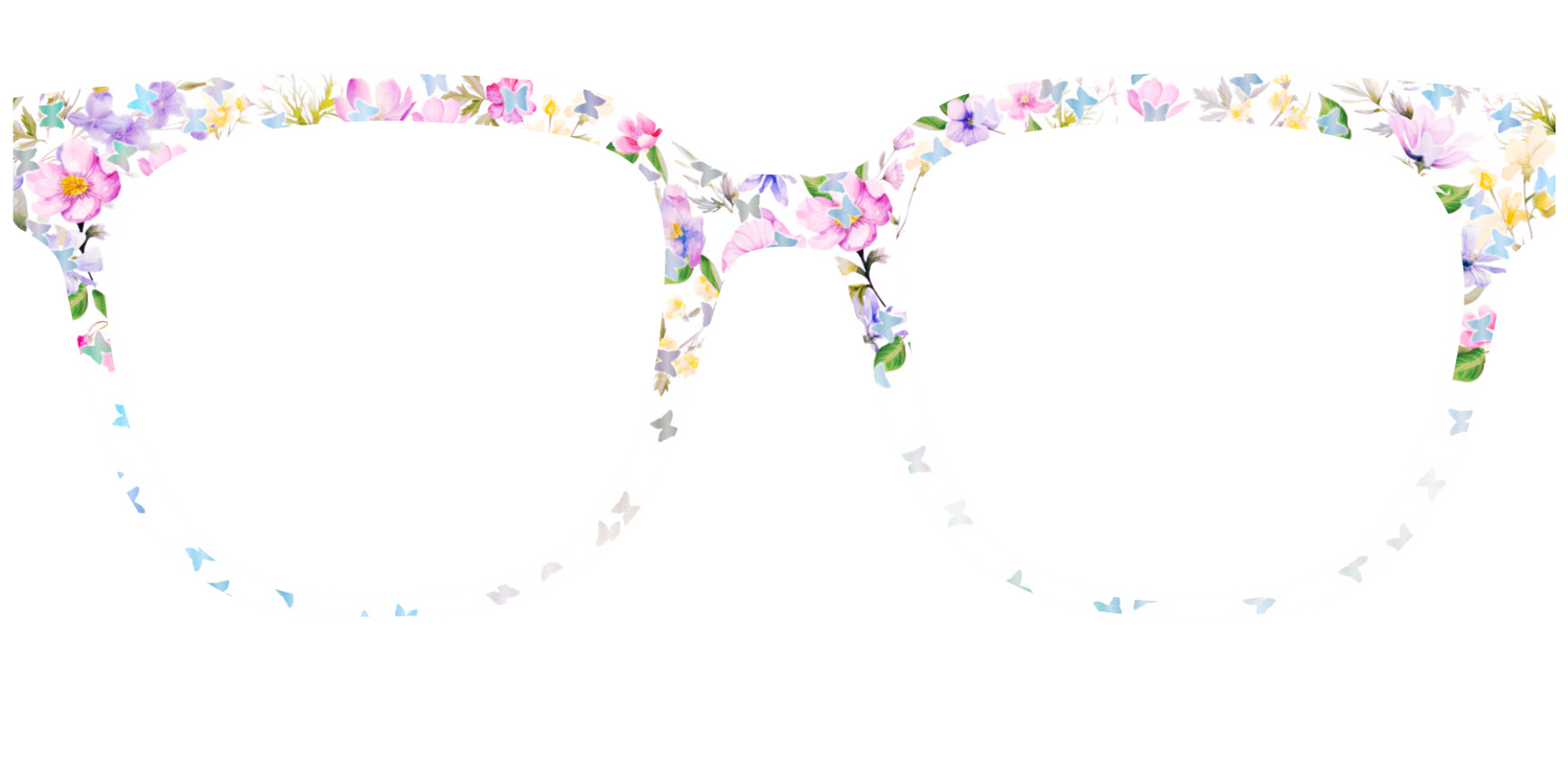 The Delicate Flower Crown with Butterfly Glitter - Front Top Image - Pair Eyewear
