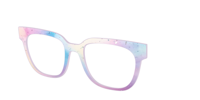 The Dreamy Pastel with Holographic Glitter - Angle Top Thumbnail - Pair Eyewear