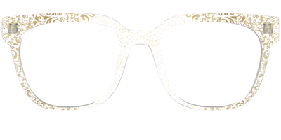 The Golden Flair Glitter Crystal with Gold Foil - Front Top Thumbnail - Pair Eyewear