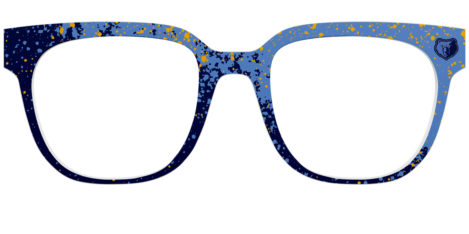 The Grizzlies Splatter - Front Top Image - Pair Eyewear