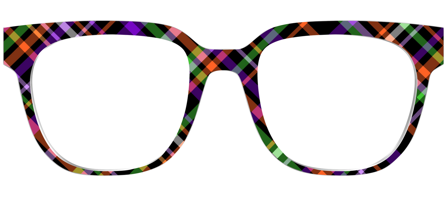 The Hexed Plaid - Front Top Image - Pair Eyewear