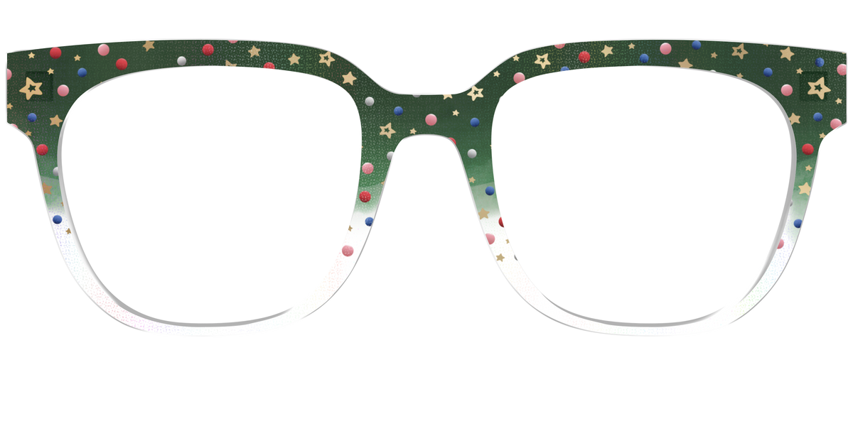 The Holiday Bauble with Foil Crystal - Front Top Image - Pair Eyewear