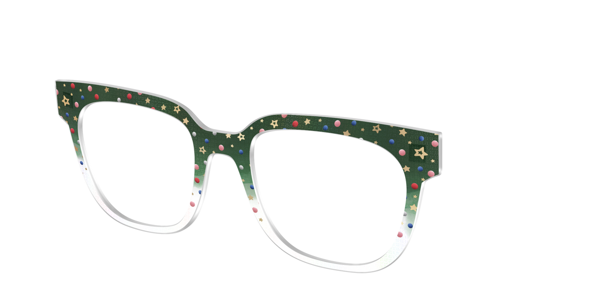 The Holiday Bauble with Foil Crystal - Angle Top Image - Pair Eyewear