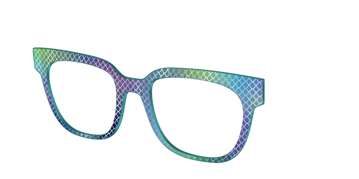 The Holographic Dragon Scales - Angle Top Image - Pair Eyewear
