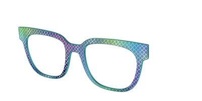 The Holographic Dragon Scales - Angle Top Thumbnail - Pair Eyewear