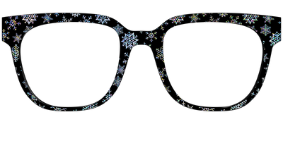 The Holographic Snowflakes - Front Top Thumbnail - Pair Eyewear