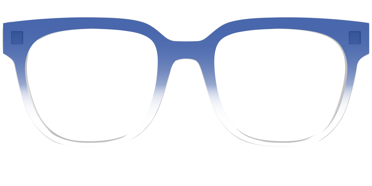 The Indigo Gradient Crystal - Front Top Image - Pair Eyewear