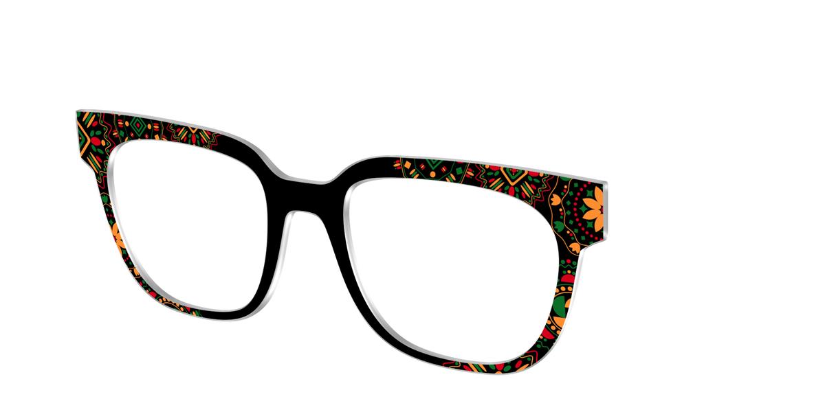The Kwanzaa Medallion - Angle Top Image - Pair Eyewear