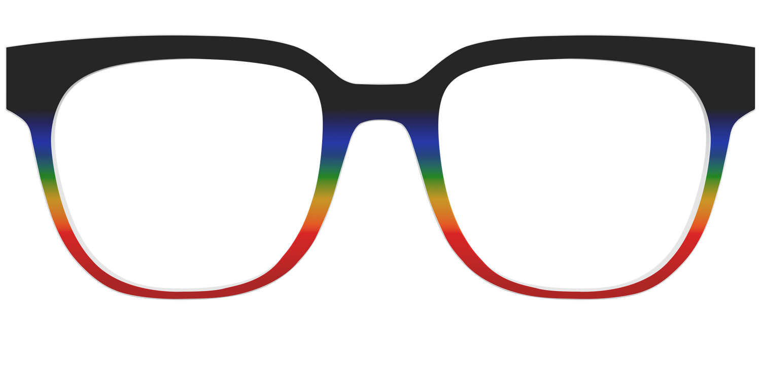 The Love Wins Gradient - Front Top Image - Pair Eyewear
