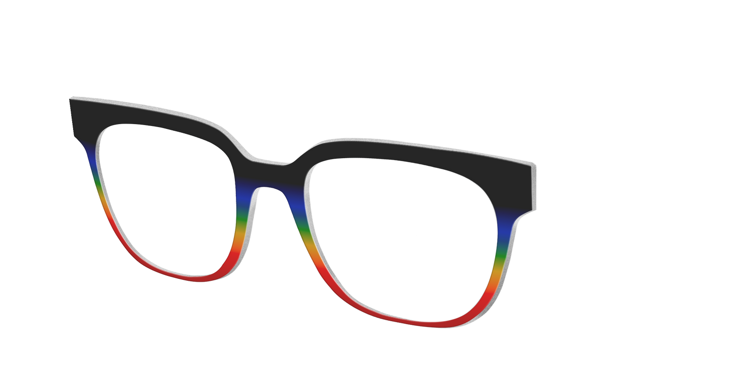 The Love Wins Gradient - Angle Top Image - Pair Eyewear